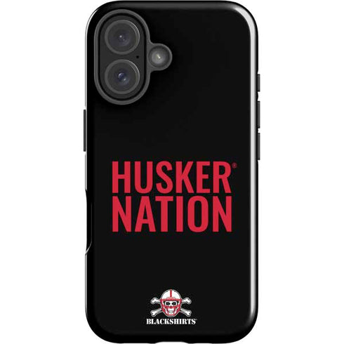 University of Nebraska Husker Nation iPhone 16 Plus Impact Case